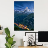 山 | The Matterhorn, Zermatt, Swiss Alps ポスター (ホームオフィス)