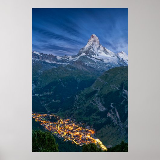 山 | The Matterhorn, Zermatt, Swiss Alps ポスター (正面)