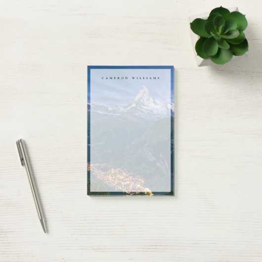 山 | The Matterhorn, Zermatt, Swiss Alps ポストイット (オフィス)