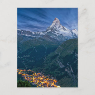 山 The Matterhorn, Zermatt, Swiss Alps ポストカード
