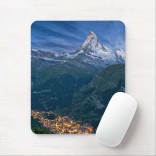 山 The Matterhorn, Zermatt, Swiss Alps マウスパッド