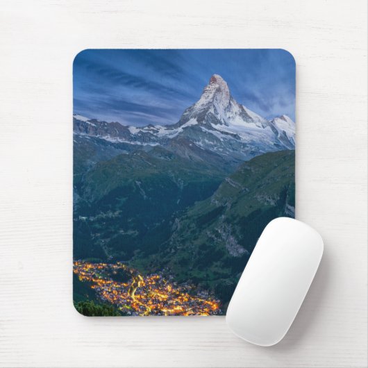 山 | The Matterhorn, Zermatt, Swiss Alps マウスパッド (マウス)