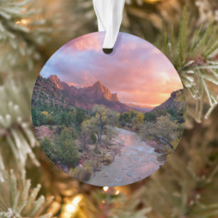 山   The Watchman Zion Nathional Park Utah オーナメント