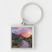 山 | The Watchman Zion Nathional Park Utah キーホルダー (正面)