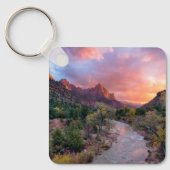 山 | The Watchman Zion Nathional Park Utah キーホルダー (正面)