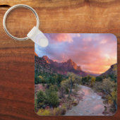 山 | The Watchman Zion Nathional Park Utah キーホルダー (正面)