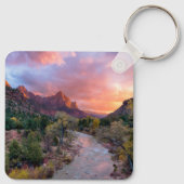 山 | The Watchman Zion Nathional Park Utah キーホルダー (裏面)