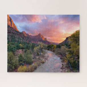 山   The Watchman Zion Nathional Park Utah ジグソーパズル