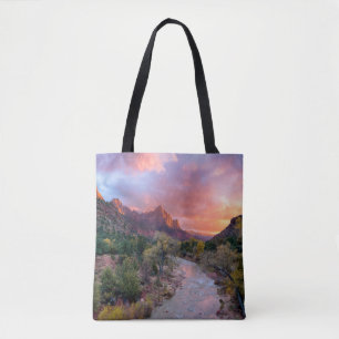 山   The Watchman Zion Nathional Park Utah トートバッグ