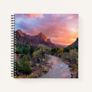 山   The Watchman Zion Nathional Park Utah ノートブック