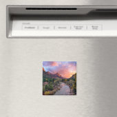 山 | The Watchman Zion Nathional Park Utah マグネット (インサイチュ (食洗機))