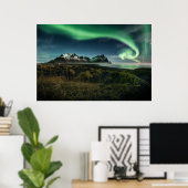 山 | Vestrahorn Mountain，アイスランド ポスター (ホームオフィス)