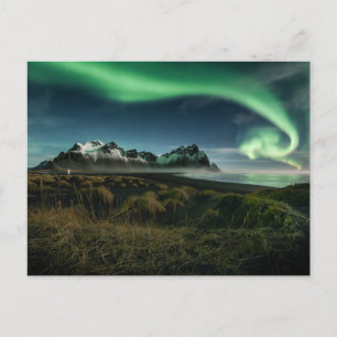 山   Vestrahorn Mountain，アイスランド ポストカード