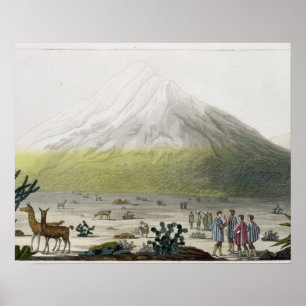 山Chimborazo、「Le Costume Ancienからのエクアドル、 ポスター