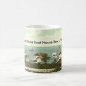 山Dora、FL -ボートハウスの列- 1907年 コーヒーマグカップ (中央)