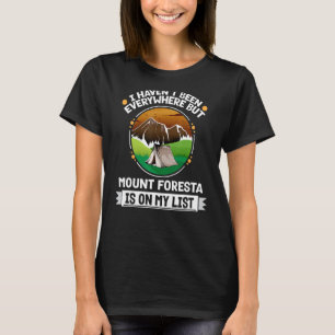 山Forestaは私のリストにハイキングキャンピングハイカーC Tシャツ