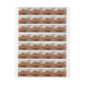 山HDRの写真 ラップアラウンド宛名ラベル (シート)