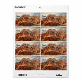 山HDRの写真 ラベル (フルシート)