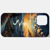 山inポインティリズムiPhone / iPadケース Case-Mate iPhoneケース (裏面 (横))