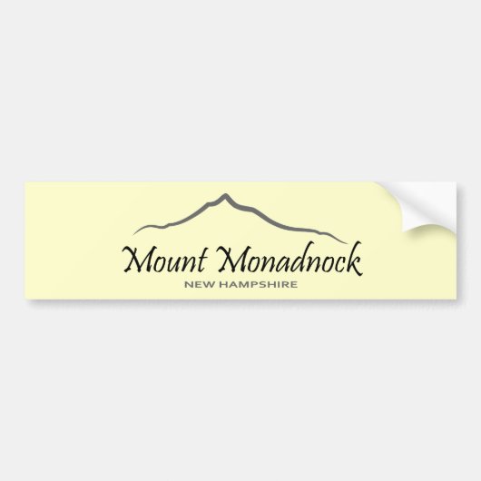 山Monadnock バンパーステッカー (正面)