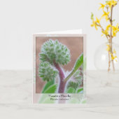 山Phacelia -原産のNotecard カード (黄色い花)