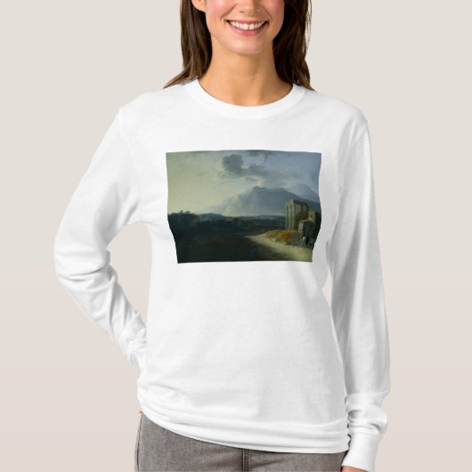 山Stromboliとの景色 Tシャツ (正面)