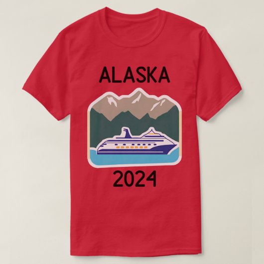山Tシャツ付きクルーズアラスカ2024 Tシャツ (デザイン正面)