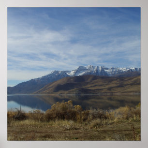 山Timpanogosおよびシカの入り江に関して… -カスタマイズ ポスター