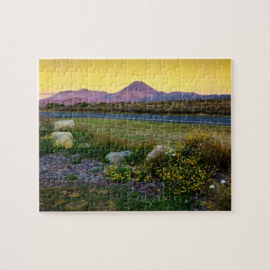 山Tongariro、ニュージーランド ジグソーパズル (横)