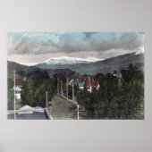 山Topo View from CitySanta Paula, CA ポスター (正面)