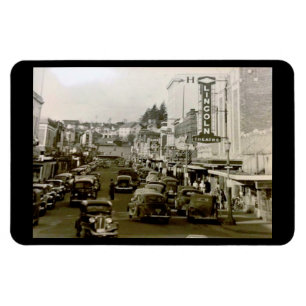 山Vernon WA、劇場ヴィンテージ マグネット