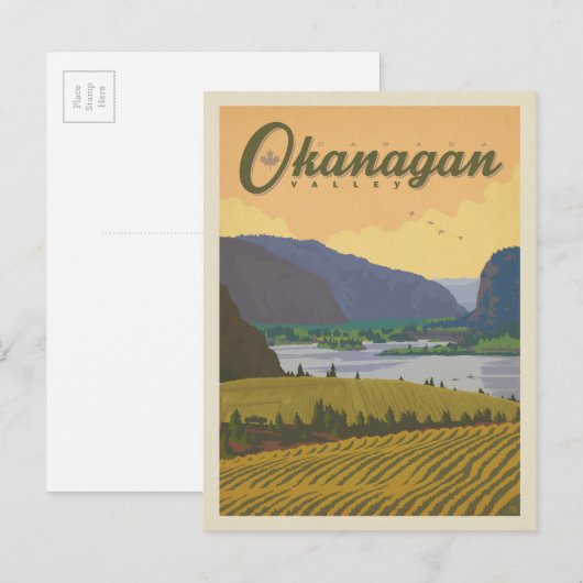 岡長谷 |カナダ ポストカード (正面/裏面)