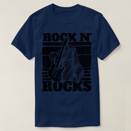 岩おもしろい狩り地質学者ロックN岩1 Tシャツ (デザイン正面)