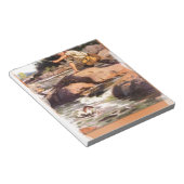 岩からの魚釣り ノートパッド (アングル)