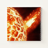 岩から飛び出すクロス ノートブック (裏面)