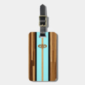 岩が多いポイントハワイアンによって設計されるフェイクな木 ラゲッジタグ (正面縦)