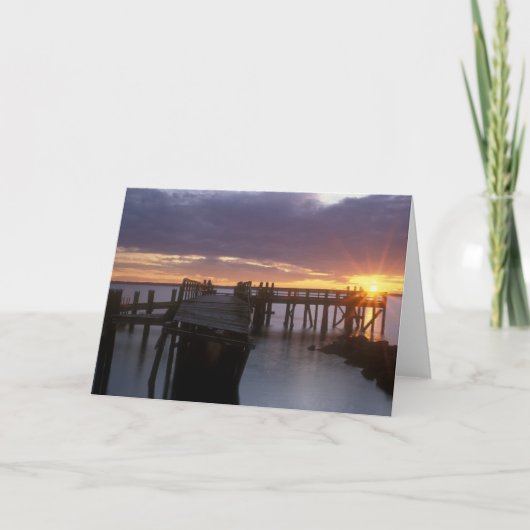 岩が多いポイント波止場 カード (正面)