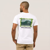 岩が多いポイント、北の海岸、オアフ、ハワイ Tシャツ (裏面フル)