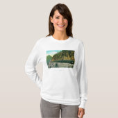 岩が多いポイント、白いパス及びユーコン準州の北の道 Tシャツ (正面フル)