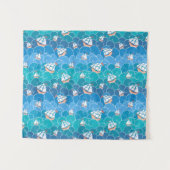 岩が多い海パターン タペストリー (正面(横))