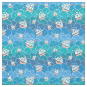 岩が多い海パターン ファブリック (見本)