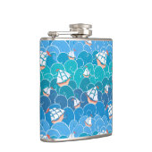 岩が多い海パターン フラスク (右)