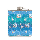 岩が多い海パターン フラスク (裏面)