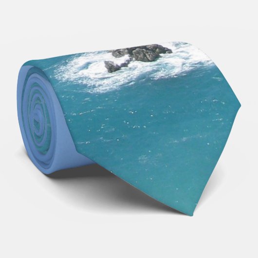 岩が多い海岸 ネクタイ (ロール)