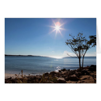 岩が多い首の州立公園-ブランク上の日の出中