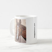 岩が多い馬のコラージュのマグ コーヒーマグカップ (正面左)