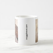 岩が多い馬のコラージュのマグ コーヒーマグカップ (中央)