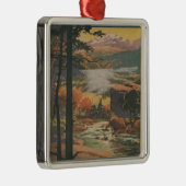 岩が多いMt.の国立公園のパンフレット# 2 メタルオーナメント (右)