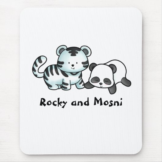 岩が多く、Mosni マウスパッド (正面)
