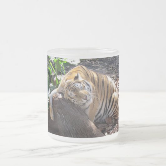 岩が好きな愛 – Bengal Tiger - Mug フロストグラスマグカップ (中央)
